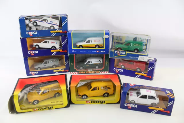 Corgi Vans Druckguss Inc Ford Escort BBC Stobart RAC Shell BT British Telecom