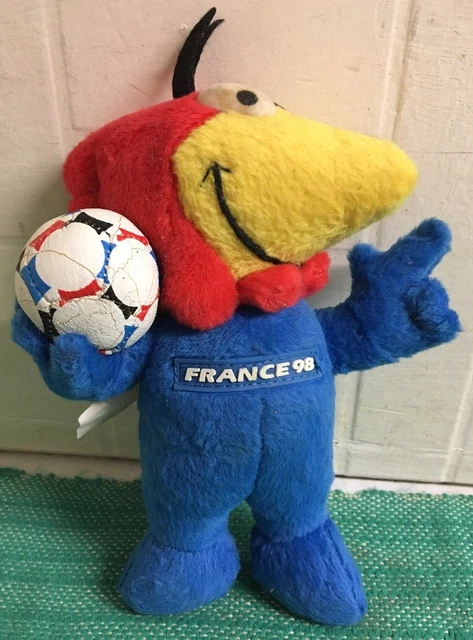 OFFICIAL FRANCE 98 World Cup mascot - Footix - stuffed plush toy