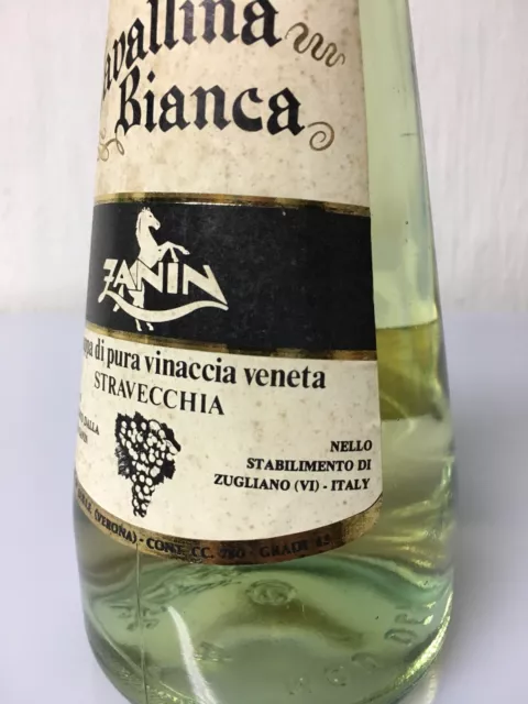 Zanin Grappa Di Pura Vinaccia Veneta Stravecchia Cavallina Bianca 75cl 43% Vol 3