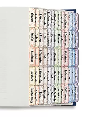 75 Laminated Bible Index Tabs Old and New Testament Bible Journaling Tabs
