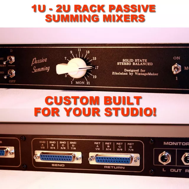Summing Mixer - Bestellen Sie Ihr passives Studio 4-8-16-24-32-64-96 Eingang Analog Box!
