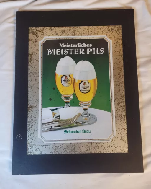 Altes Reklame Schild Pappe Blech Bier Werbung