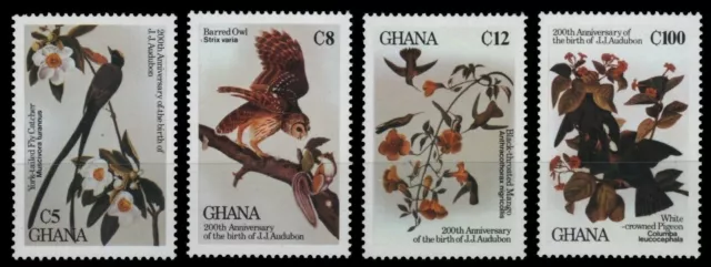 Ghana 1985 - Mi-Nr. 1107-1110 ** - MNH - Vögel / Birds - Audubon