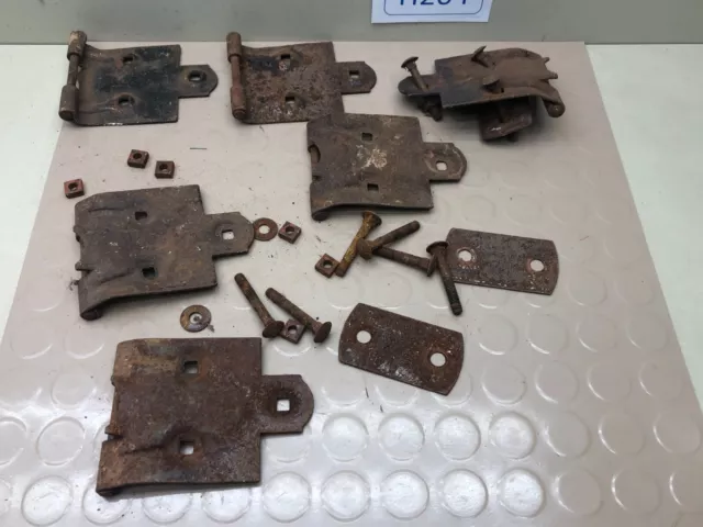 Lot of Rusty Vintage Hinges Gate Farm House, Barn, Shed, Door Hinge Straps