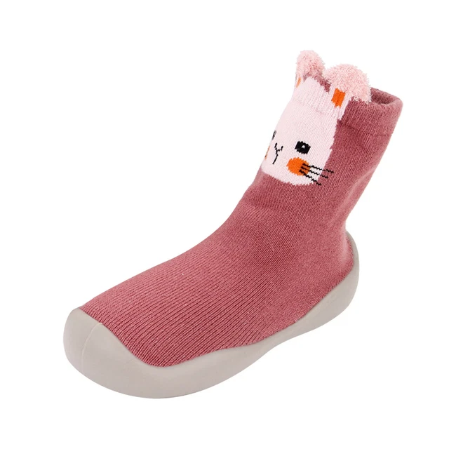 Pantofole antiscivolo bambini bambina ragazzi bambini calze scarpe di cotone inverno caldo 2