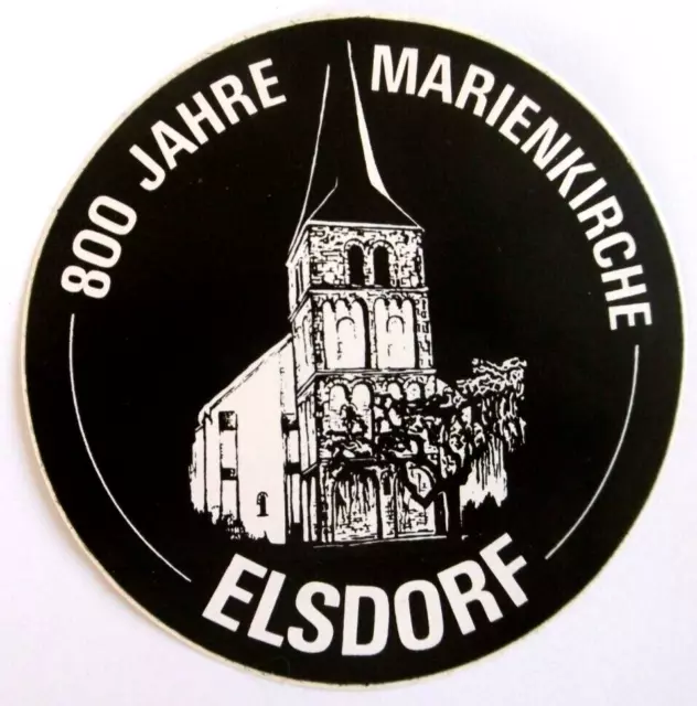 Souvenir-Aufkleber Elsdorf Marienkirche St. Mariä Geburt Rhein-Erft Köln NRW