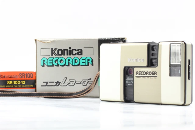 [ près De Mint en Boîte] Konica Recorder Doré 35mm Demi Cadre Caméra à Film