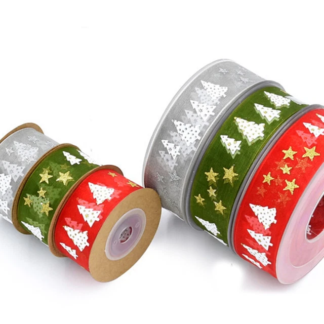 2x Diy Handwerk Bänder Organza Band Weihnachten Bogen Band 6