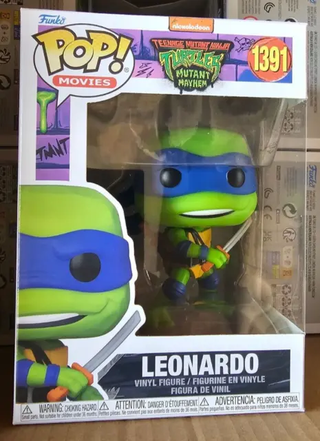 Funko Pop TMNT Ninja Turtles Mutant Mayhem Leonardo Figure w/ Protector