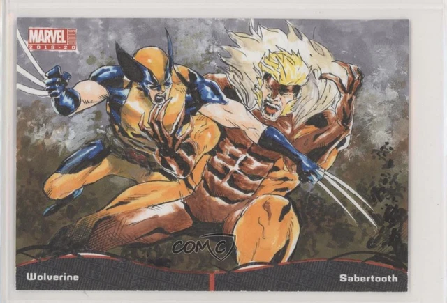 2019-20 Marvel Annual Battle Booklets Sketch Cards 1/1 Jomar Bulda #SC Auto 07yb