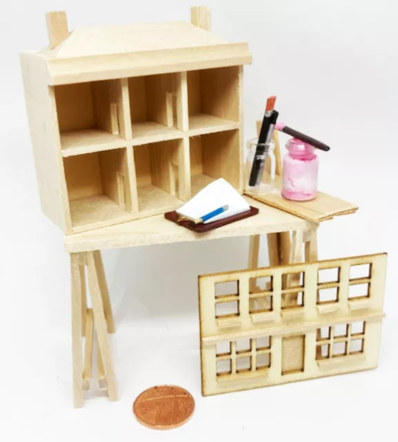 Dolls House Natural Finish Doll House Decorating Set Tumdee 1:12 Scale Furniture