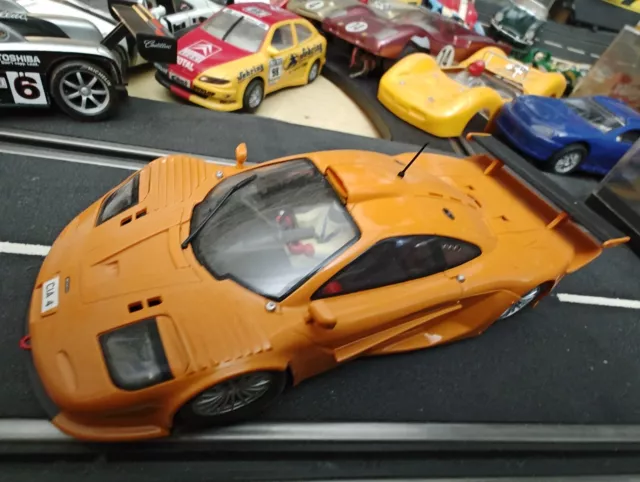 SLOTIT SLOT.IT 1:32 BMW McLaren F1 GTR naranja slotcar para Carrera tren rareza