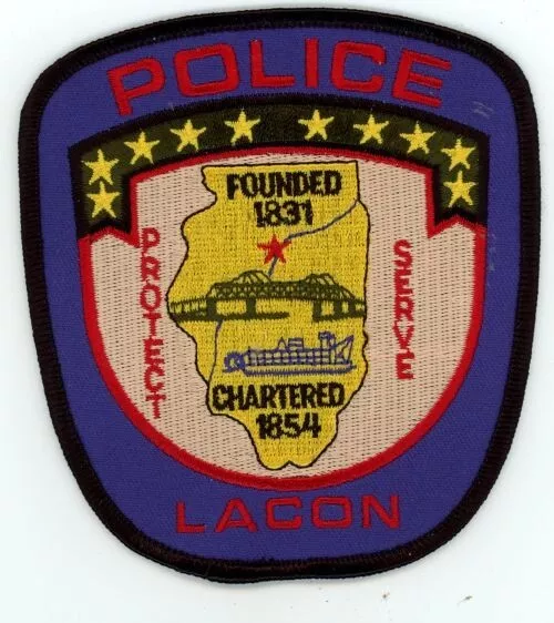 Illinois Il Lacon Police Nice Shoulder Patch Sheriff