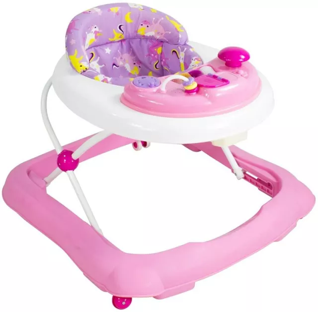 Red Kite Baby Walker Go Round Jive First Steps Push AlongUnicorn Pink BGRJIVEUNI