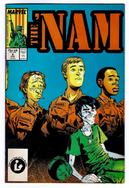 THE 'NAM #9 in VF conditrion a 1987 Marvel war comic