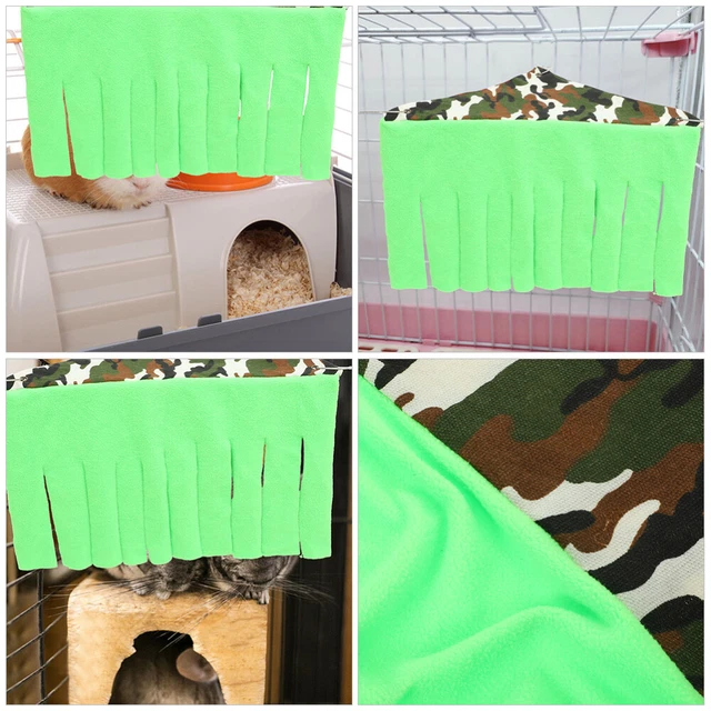 2 Stück Meerschweinchen-Eckversteck, Ratten-Eckversteck, Käfigzubehör, 3