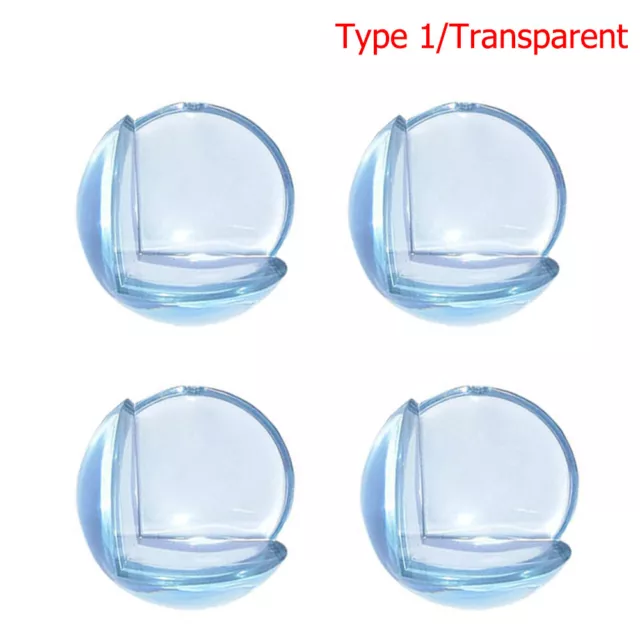 4pcs Clear Baby Corner Guards Child Proofing Table Desk Protector Cover Type1