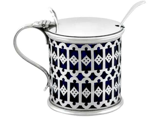 Sterling Silver Mustard Pot by Omar Ramsden Antique George V (1924)