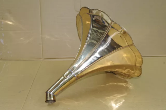 Ersatzteil Messingtrichter für Trichtergrammophon Ersatztrichter Messing 40 cm