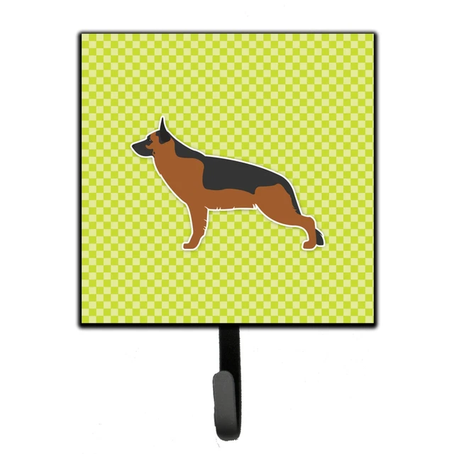 "Caroline's Treasures German Shepherd Checkerboard Green Leash or Key Holder ...