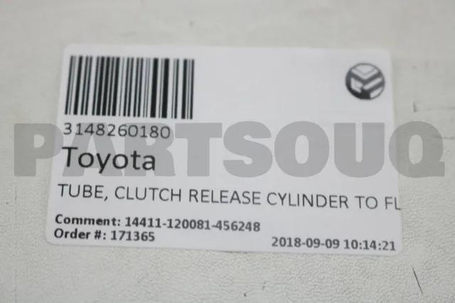 3148260180 Genuine Toyota TUBE, CLUTCH RELEASE CYLINDER TO FLEXIBLE HOSE OEM