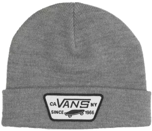 ↪️ VANS Milford Kinder Winter Mütze Beanie Strickmütze Wollmütze Jungen Grau