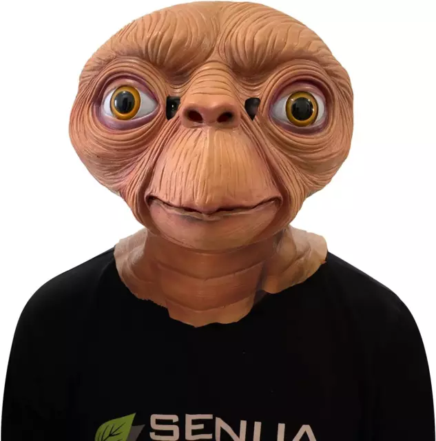 SENUA E.T. ALIEN Mask Latex Full Head Anime Movie Costume Props ...