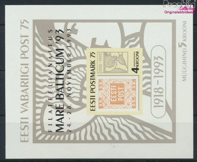 Briefmarken Estland 1993 Mi Block6 (kompl.Ausg.) postfrisch(9276890