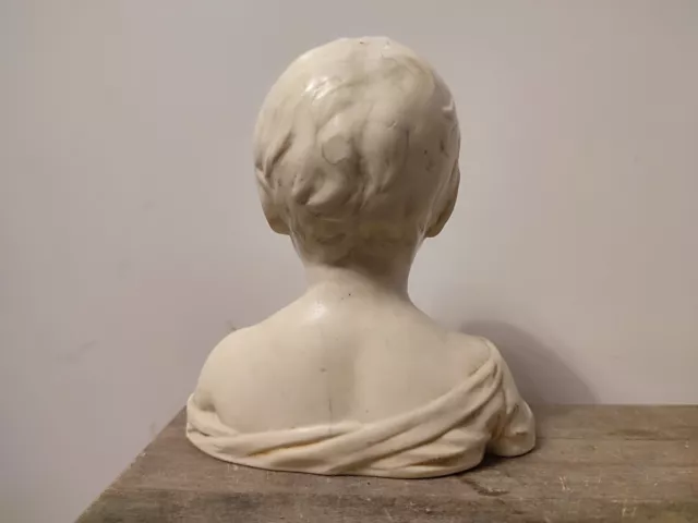 Petit buste ancien Enfant - Résine - Déco vintage Antiquité 3