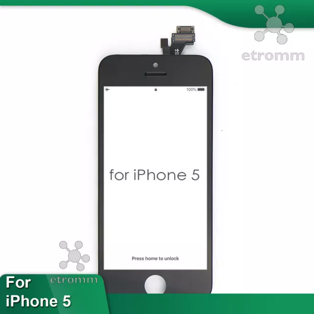 For Black iPhone 5 LCD Display Touch Screen Digitizer Frame Replacement A1428