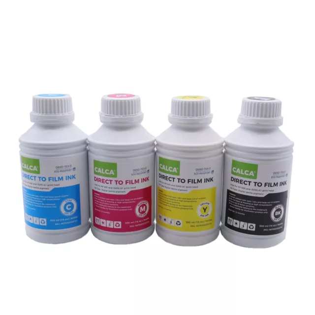 CALCA 500ml/Bottle Direct to Transfer Film Ink C M Y K  Water-based DTF Ink 64oz