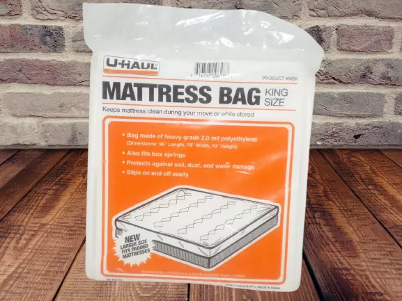 King Size Mattress Protector UHaul Moving Bag Large Size Fits Padded Tops Sealed