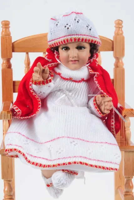 Sagrado Corazón Tejido. Traje de Niño Dios. Bebe Jesus Outfit