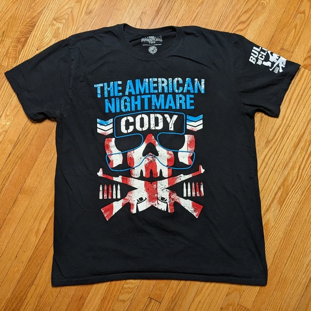 CODY RHODES AMERICAN Nightmare Bullet Club shirt men's XL Black WWE AEW