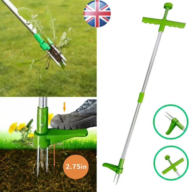 Weed Puller Weeder Twister Twist Pull Garden Lawn Root Remover Killer Tool UK