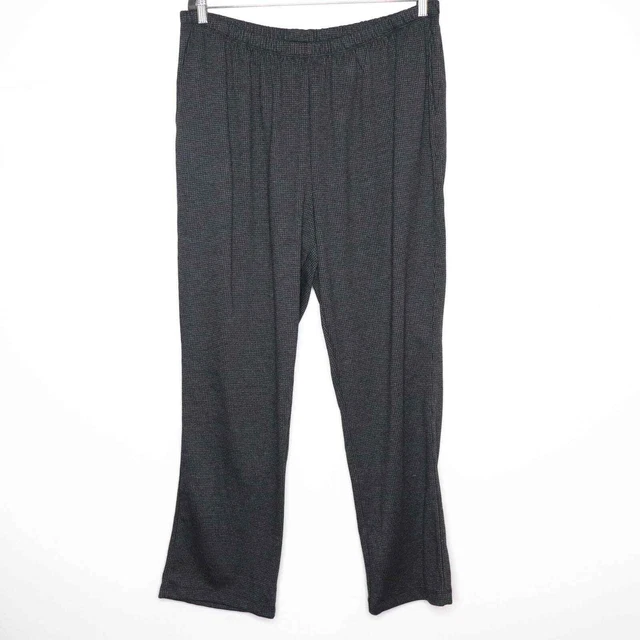 LAND'S END Women's Size 1X SPORT Houndstooth Pull-On Leggings High-Waisted