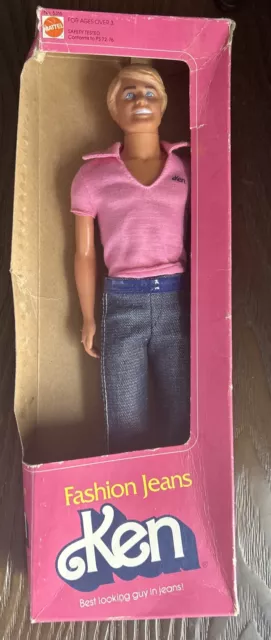 1981 Fashion Jeans  Ken Mattel #5316 - placed back in original box