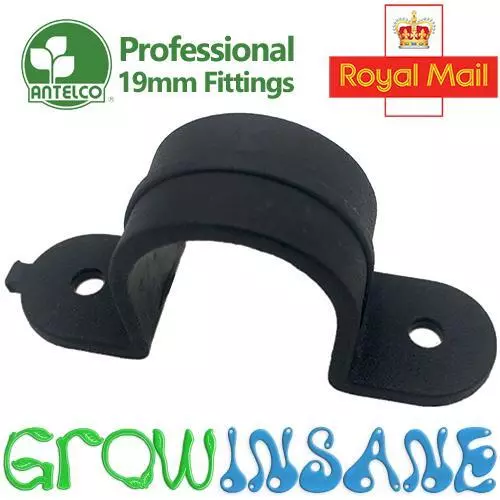 Saddle Clamp Clip - 19mm LDPE Pipe Tube Hose Garden Irrigation Tidy Professional