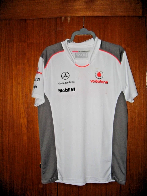 Maglia Ufficiale McLaren Mercedes F1 Team Poliestere taglia S 36/38 Motor Racing F1