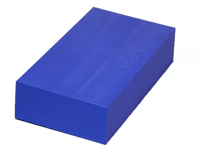 Plastic Block HDPE  - 2" x 6" x 6" for Machining - Blue