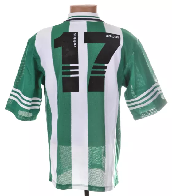 Panathinaikos 1996/1997 Third Football Shirt Adidas M #17 Match Worn Issue 2