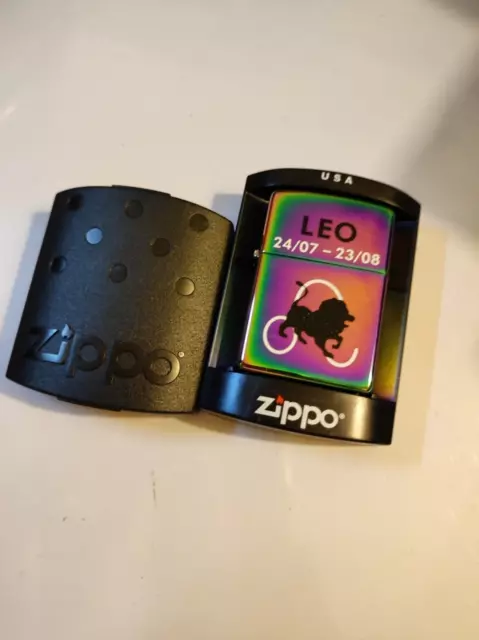 Zippo 290650 Leo Zodiac Lighter Case - No Inside Guts Insert