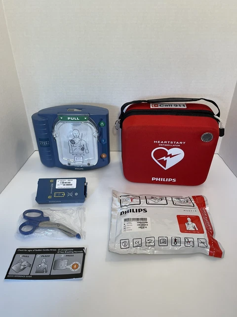 Philips M5066A HeartStart OnSite AED Defibrillator w/ Battery & Accessories NEW