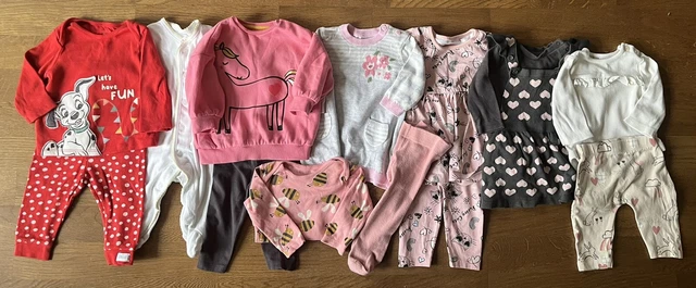 Baby Girls Clothes Bundle 0-3 Months x14 Dress Jumper Trousers Baby Grow Vest
