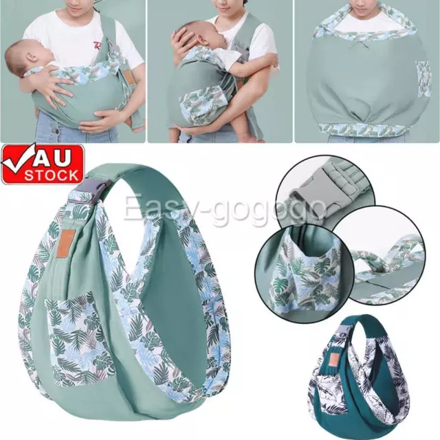 Baby Carrier Newborn Infant Sling Wrap Breastfeeding Nursing Pouch *Au Stock* Q