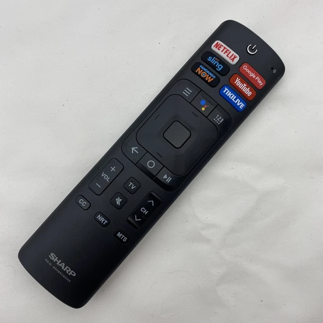 GENUINE SHARP TV Smart Remote Control Google Voice W9HBRCB0006 ERF3A69S