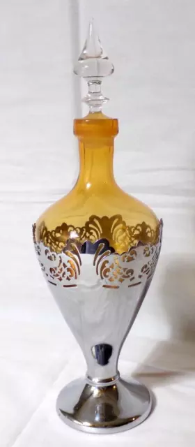 Farber Bros Krome Kraft Art Deco Decanter Bottle