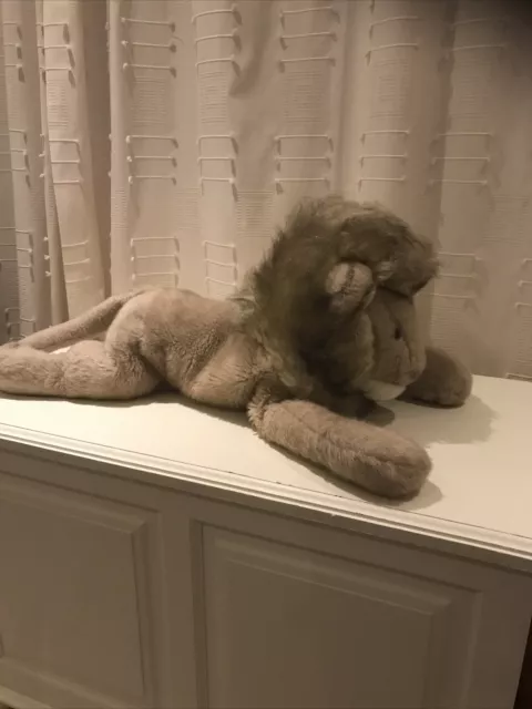 Merrythought Lion Large Seated Vintage Stuffed Toy Vintage