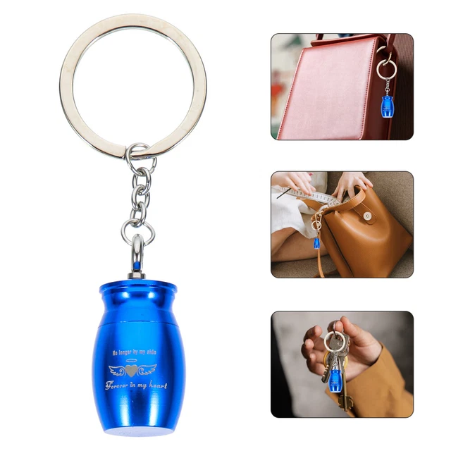 METAL URN BAG Hanging Ornament Pet Ashes Keychain Mini Containers £8.78