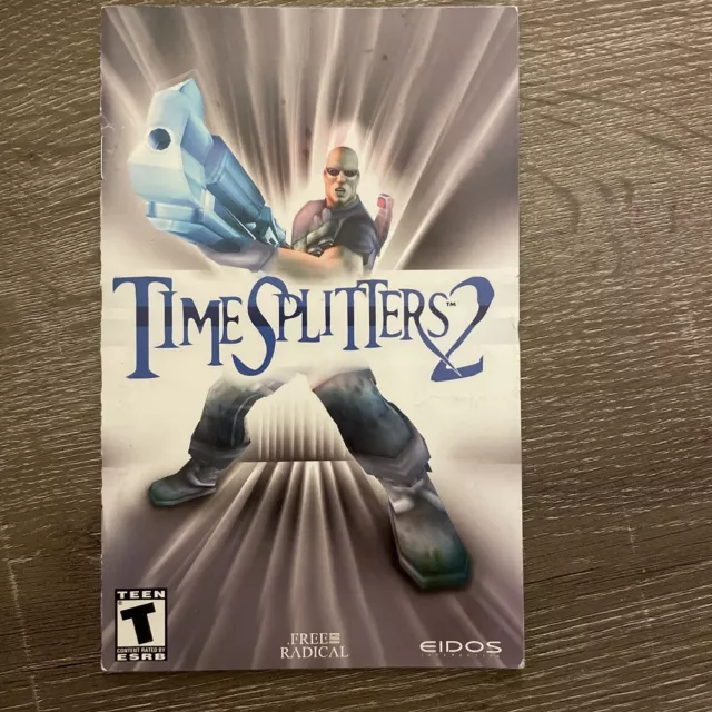 Time Splitters 2 TimeSplitters II PS2 Playstation 2 Instruction Manual Only